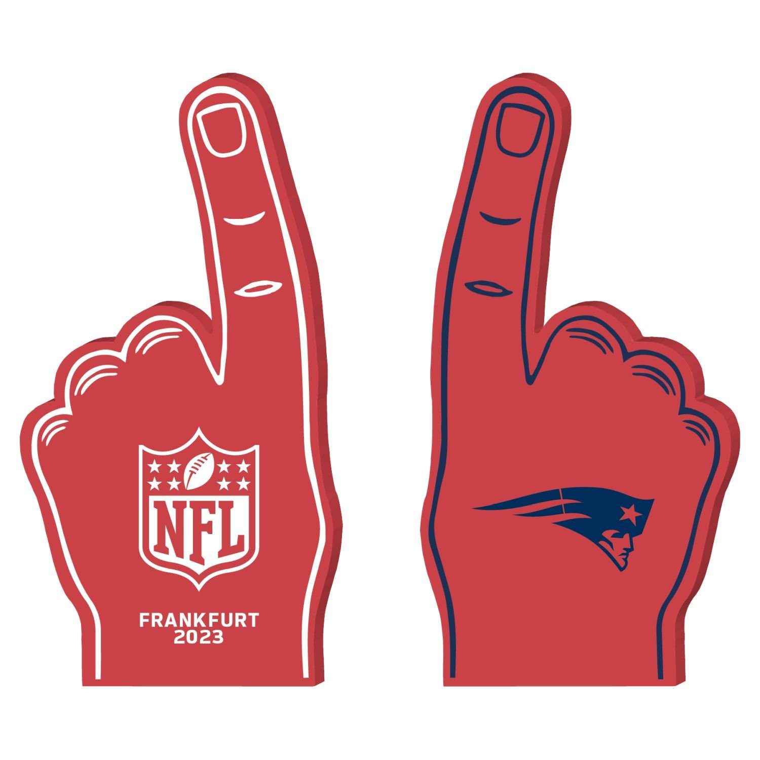 Great Branding Multifunktionstuch NFL Frankfurt New England Patriots Foam Finger Win