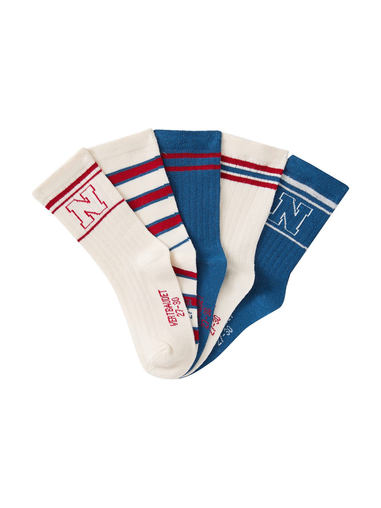 vertbaudet Socken 5er-Pack Socken mit College-Motive Jungen – Bild 2 von 3