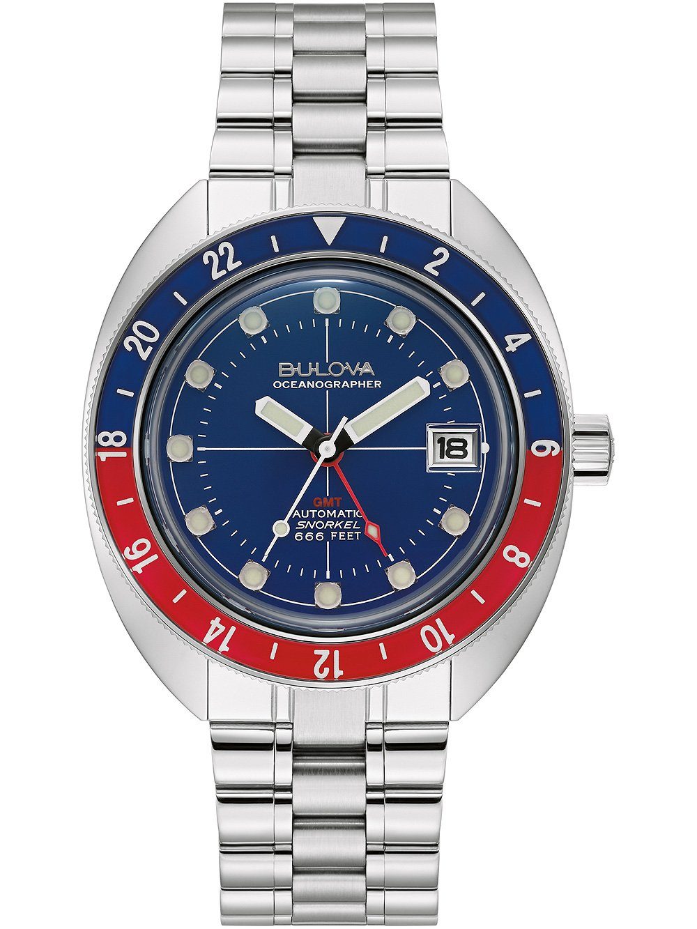 Bulova Automatikuhr Bulova 96B405 Oceanographer Automatik Herrenuhr 41mm 20ATM Bulova 96B405 Oceanographer Automatik Herrenuhr 41mm 20ATM