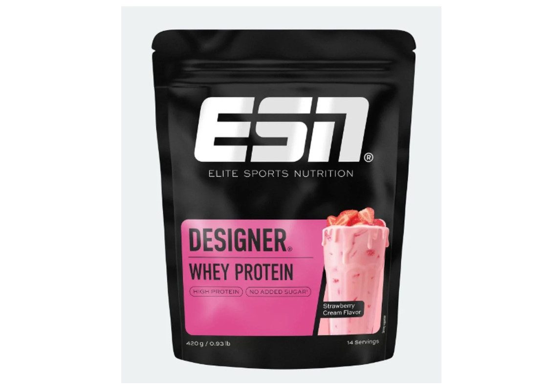 ESN Designer Whey Protein Eiweiß 420g Pulver, 1 er kein Set, Packung à 1 St., 420 g, Molkenproteinkonzentrat und Molkenproteinisolat,Mit Süßungsmitteln