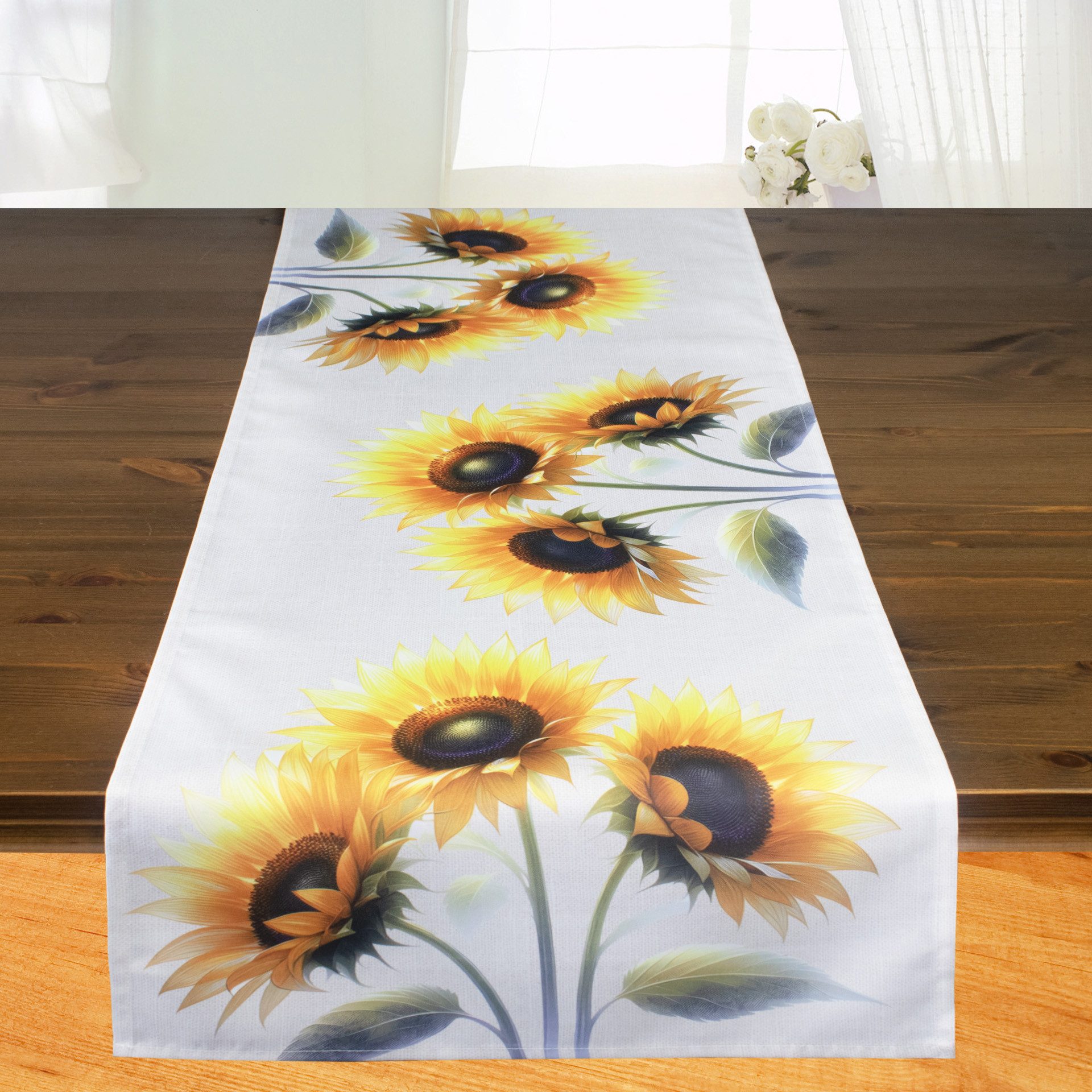Delindo Lifestyle Tischläufer Sonnenblumen, für Sommer und Herbst, 40x140 c günstig online kaufen