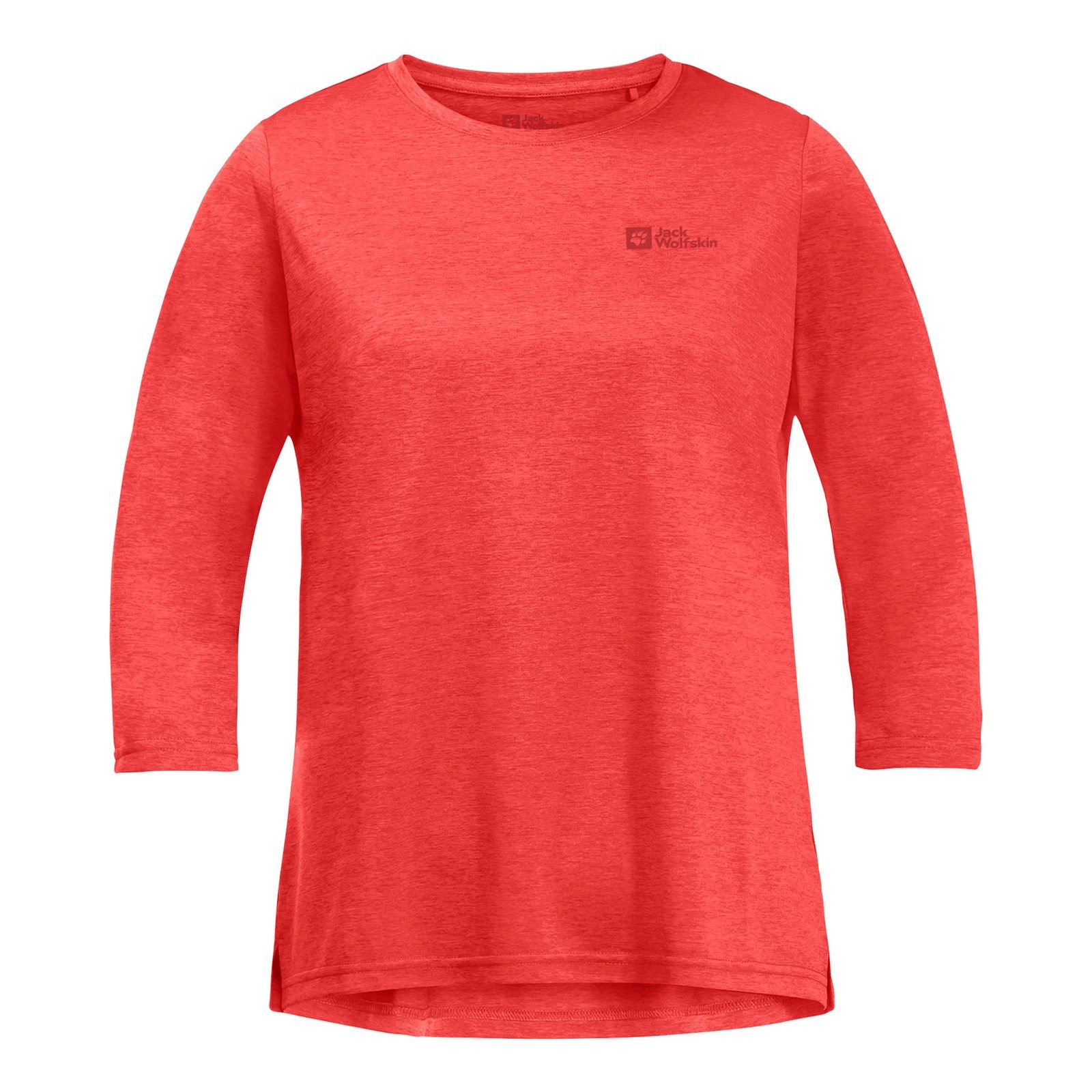 Jack Wolfskin 3/4-Arm-Shirt Crosstrail 3/4 T W mit Markenlogo auf linker Brust