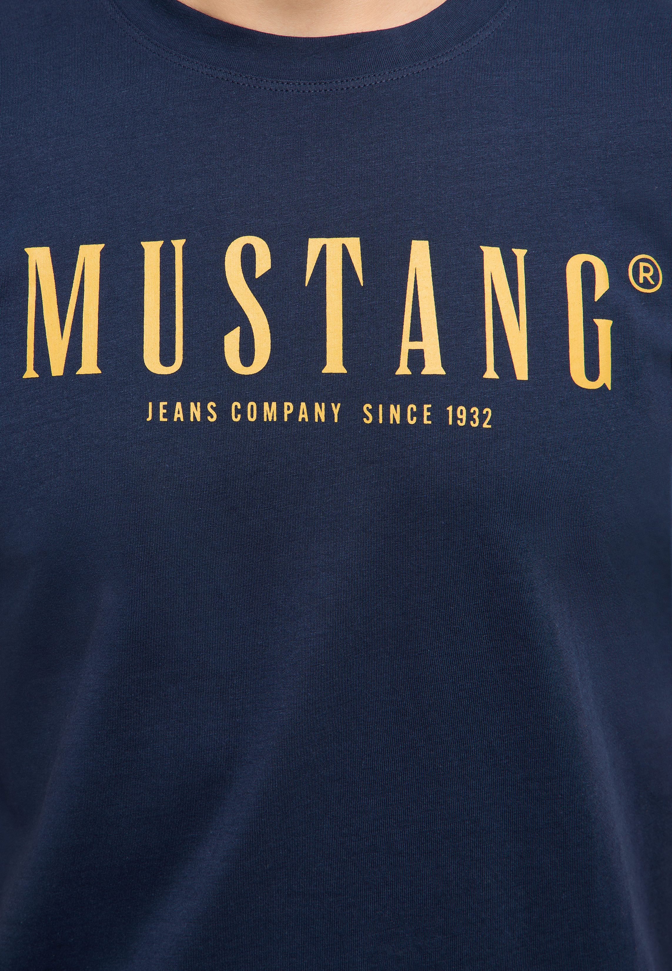 MUSTANG T-Shirt MU-Austin Logoprint aus Baumwolle