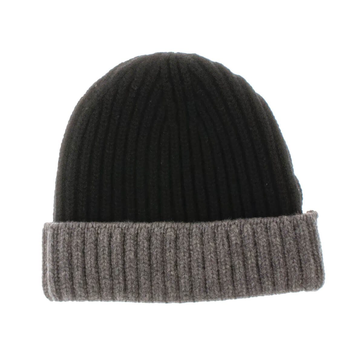 William Lockie Strickmütze UCM22805-0004-N Unisex Mütze Beanie Cashmere Black/Derby