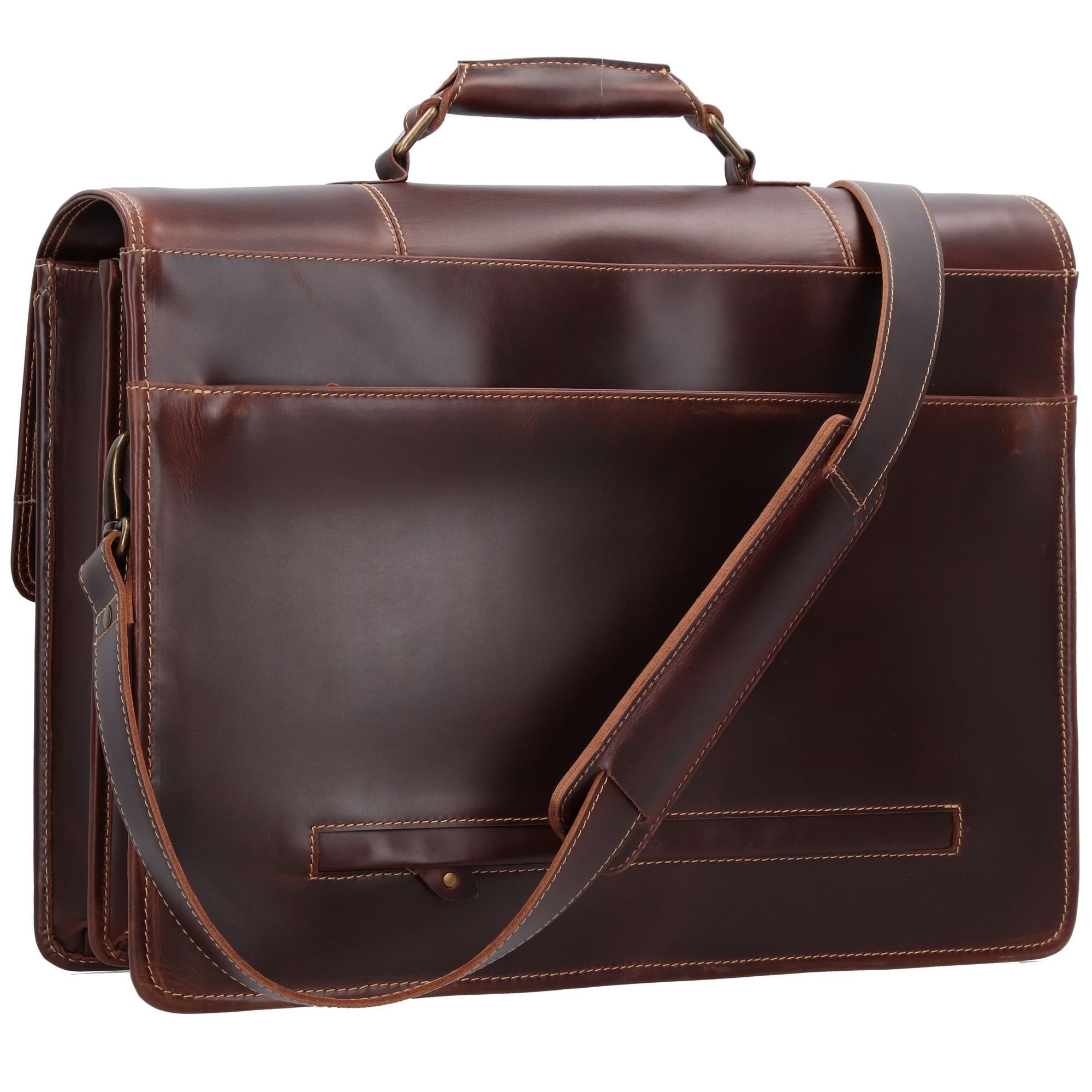 Buckle & Seam Aktentasche Nevada, Leder