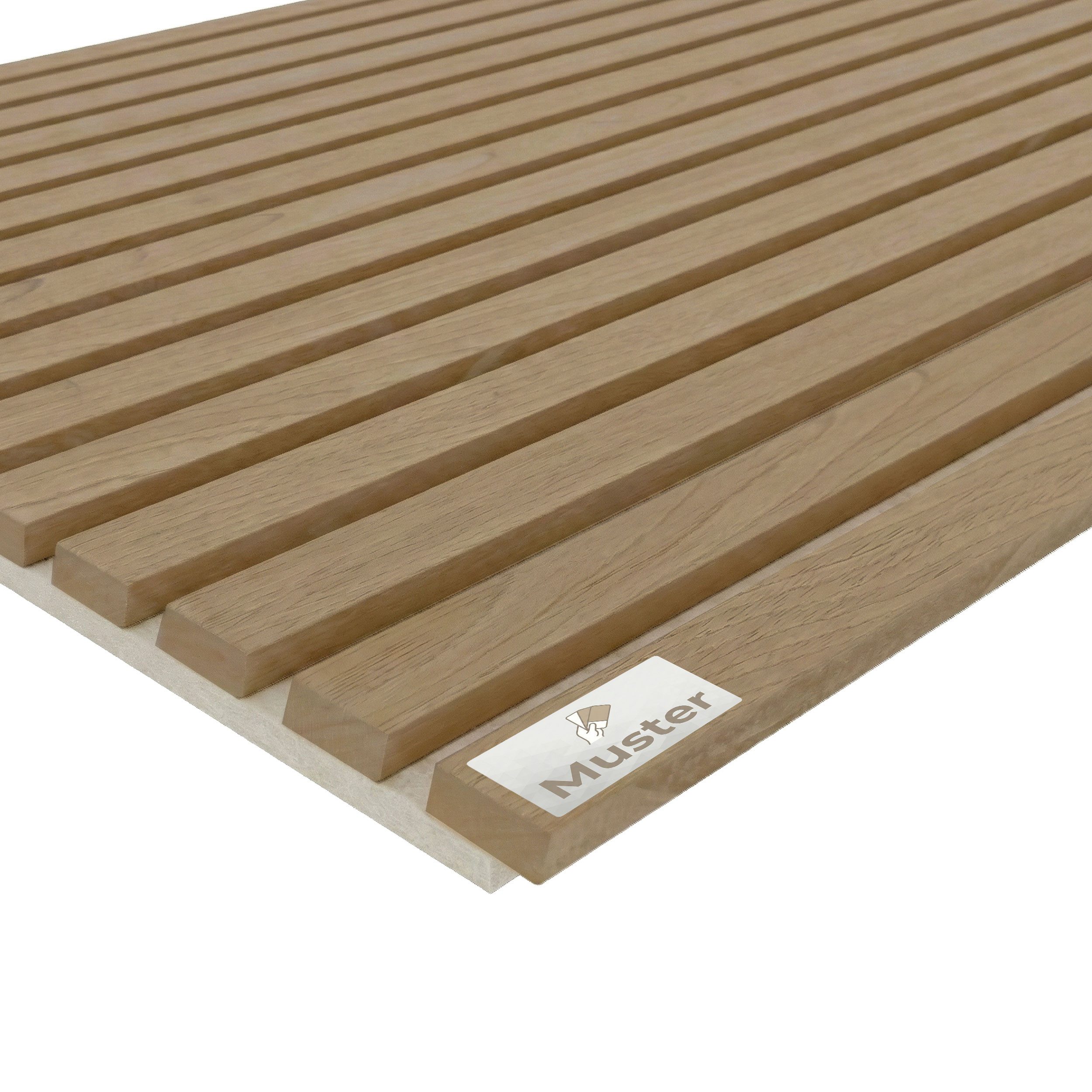 tktrading24 Wandpaneel Akustikpaneel Holzfurnier Black Walnut - 2700x600 mm - heller PET-Filz, BxL: 12x15 cm, (1-tlg)