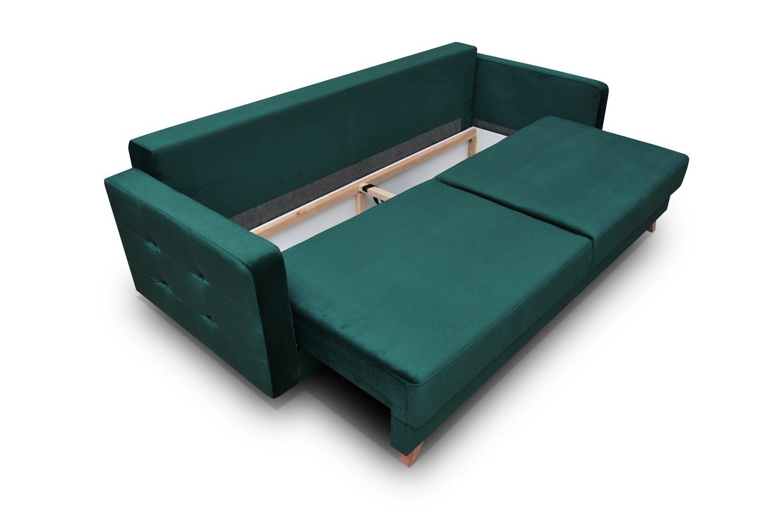 MOEBLO Schlafsofa CARLA, Kippsofa Sofa Klappsofa Couchgarnitur Couch Sofagarnitur Schlafcouch 3 Sitzer Gästebett, mit Relaxfunktion