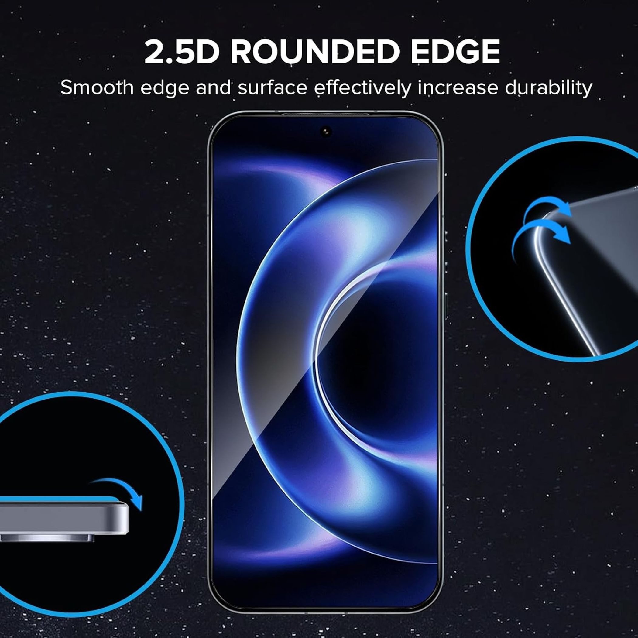 Wigento Displayschutzglas Easy Install für Xiaomi Poco X8 Pro Max Montage 3D H9 Schutz Hartglas für Xiaomi Poco X8 Pro Max, Selbstmontage Ausrichtungsgehäuse – Bild 3 von 5