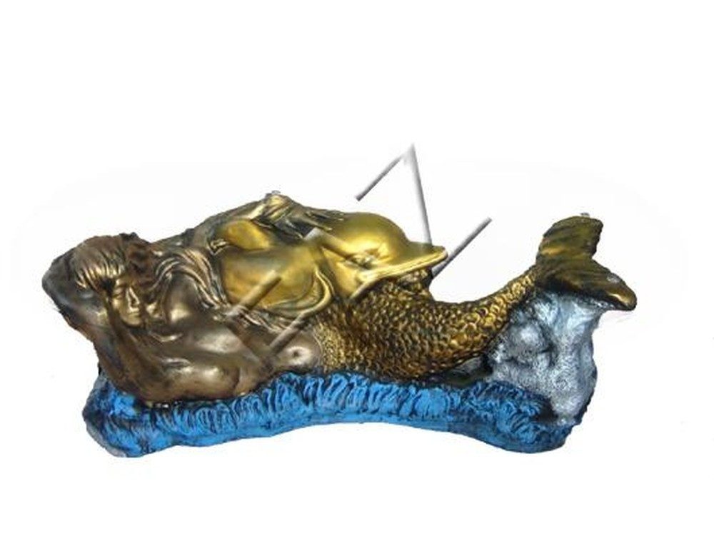 JVmoebel Couchtisch Beistelltisch Meerjungfrau aus Glas für das Wohnzimmer, Made in Europa