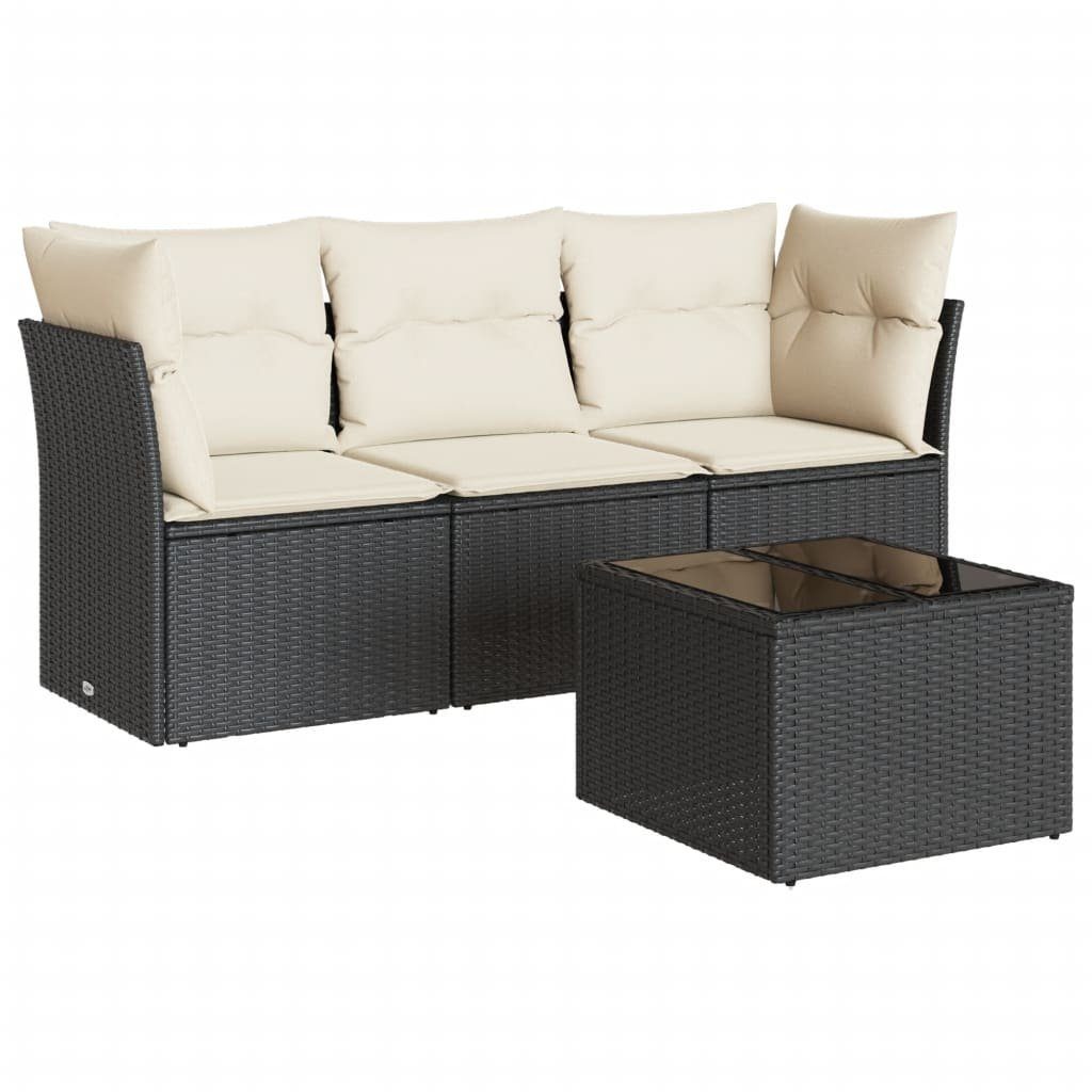 vidaXL Gartenlounge-Set 4-tlg. Garten-Sofagarnitur mit Kissen günstig online kaufen