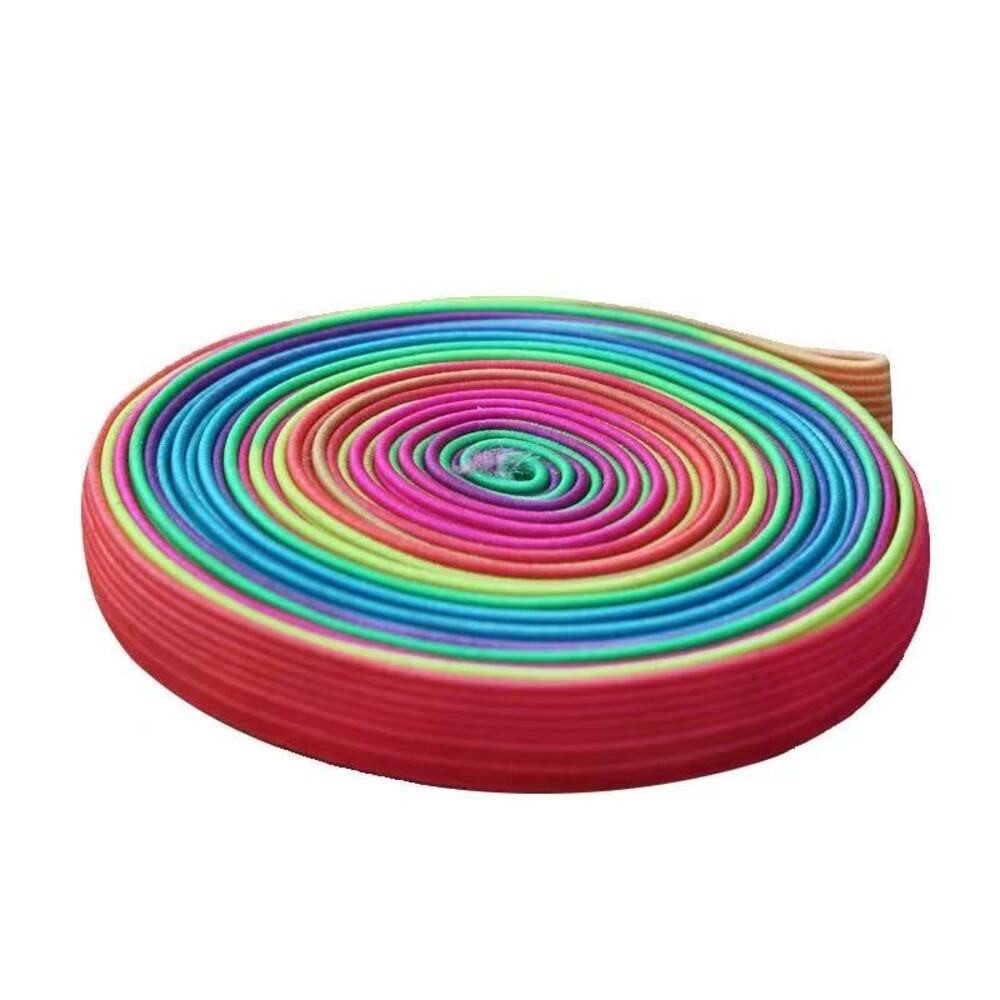 PRECORN Gummiband Gummitwist Kinder 6m – Regenbogen Hüpfgummi Indoor & Outdoor Spielzeug