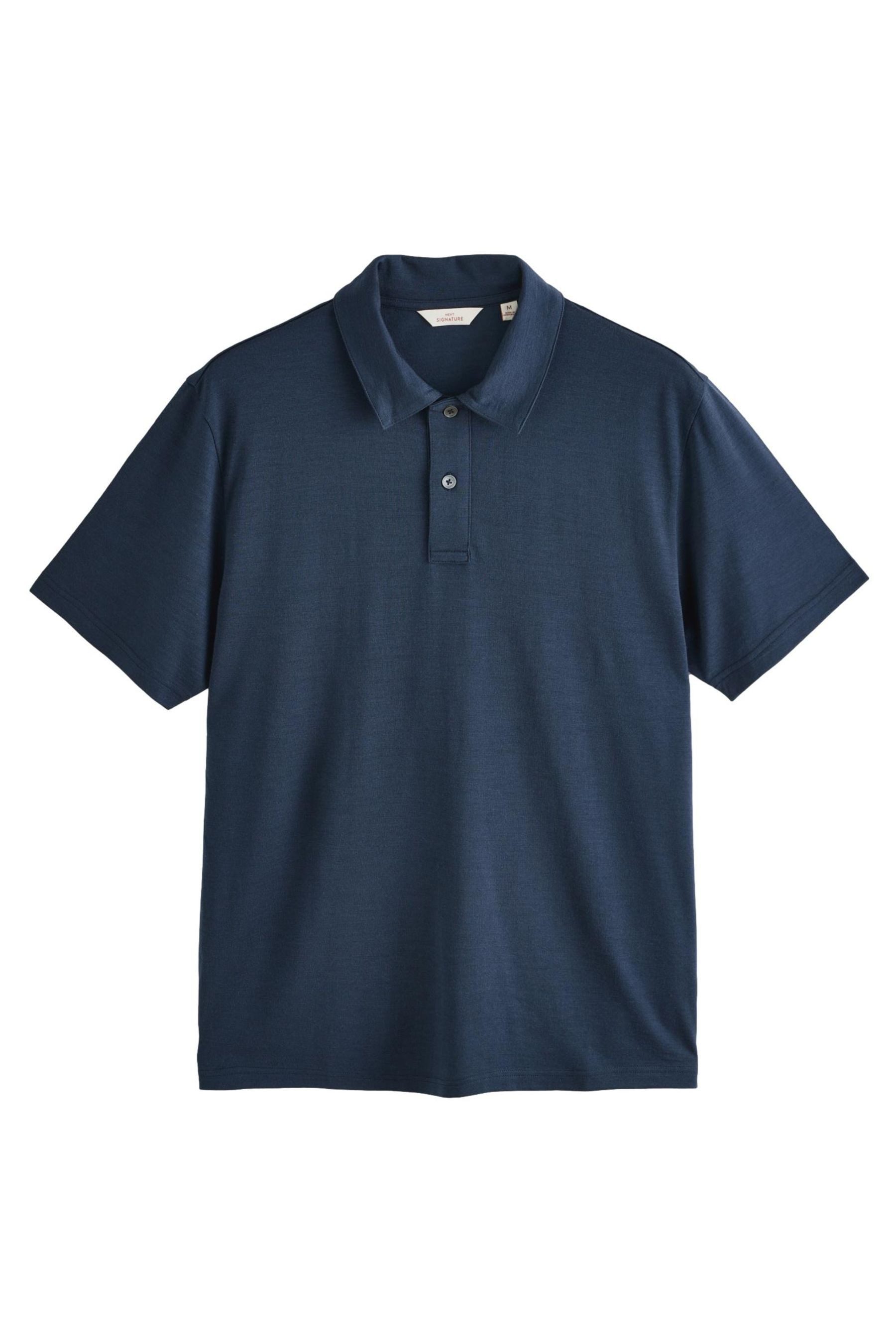 Poloshirt Signature Poloshirt mit hohem Merinoanteil