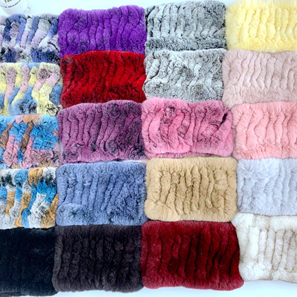Wärmend Damen-Winter-Stirnbandschal, Modeschal Zwei-in-eins, tip Blusmart Winddicht, purple
