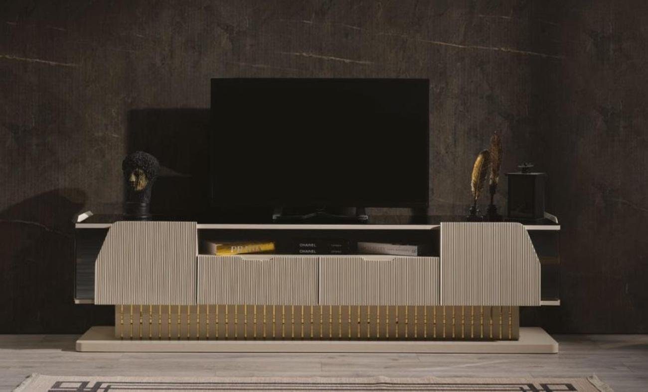 JVmoebel Lowboard Luxus Holz in Designer Lowboard), 1x nur St., Neu Ständer Wohnzimmer (1 TV Lowboard in Europa Modern Made