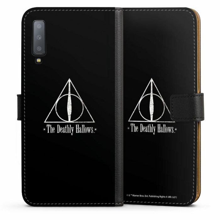 DeinDesign Handyhülle Heiligtümer des Todes Zauberei & Magie Harry Potter Samsung Galaxy A7 (2018) Hülle Handy Flip Case Wallet Cover