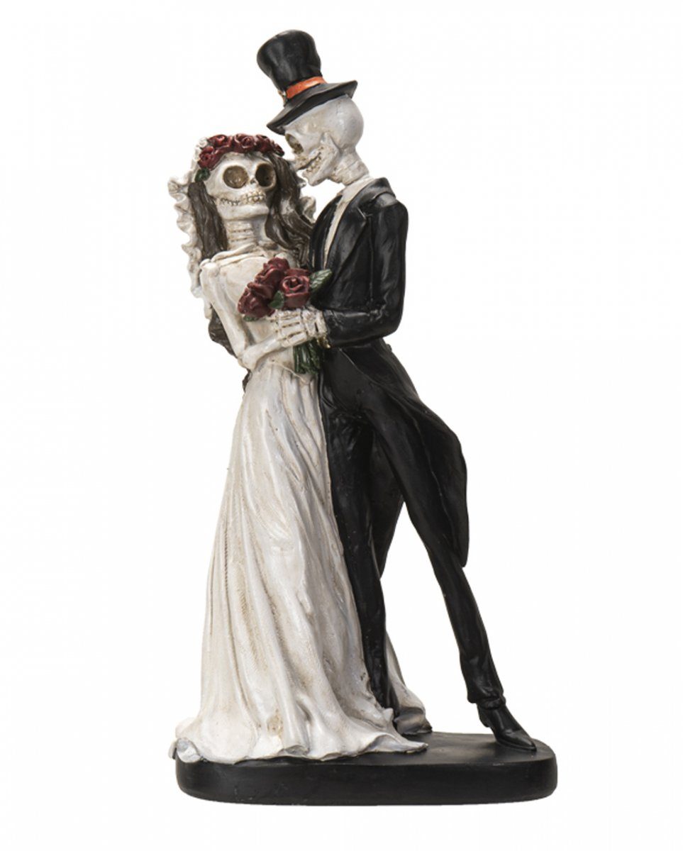 Dekofigur Skelett Hochzeitspaar als Gothic Figur 32cm