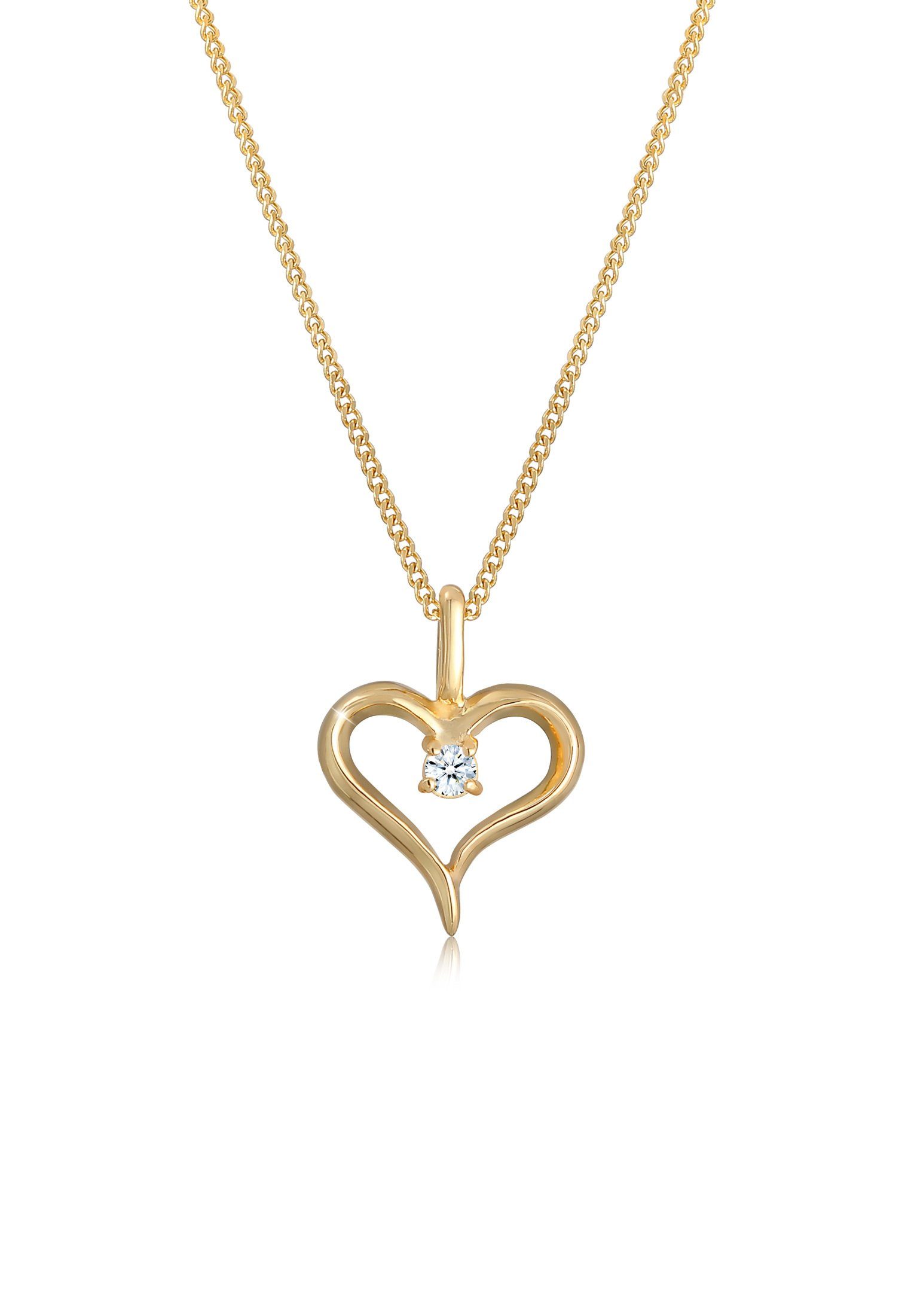 Elli DIAMONDS Kette mit Anhänger Herz günstig online kaufen