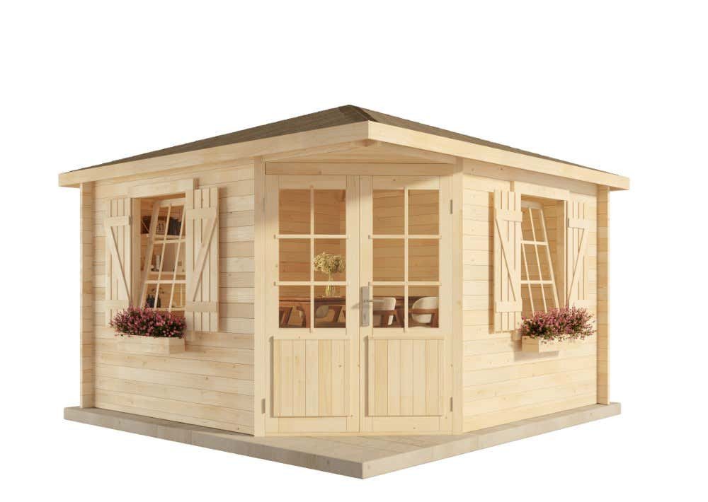 Thumbnail - Alpholz Gartenhaus 5-Eck Monica Royal, BxT: 375x375 cm