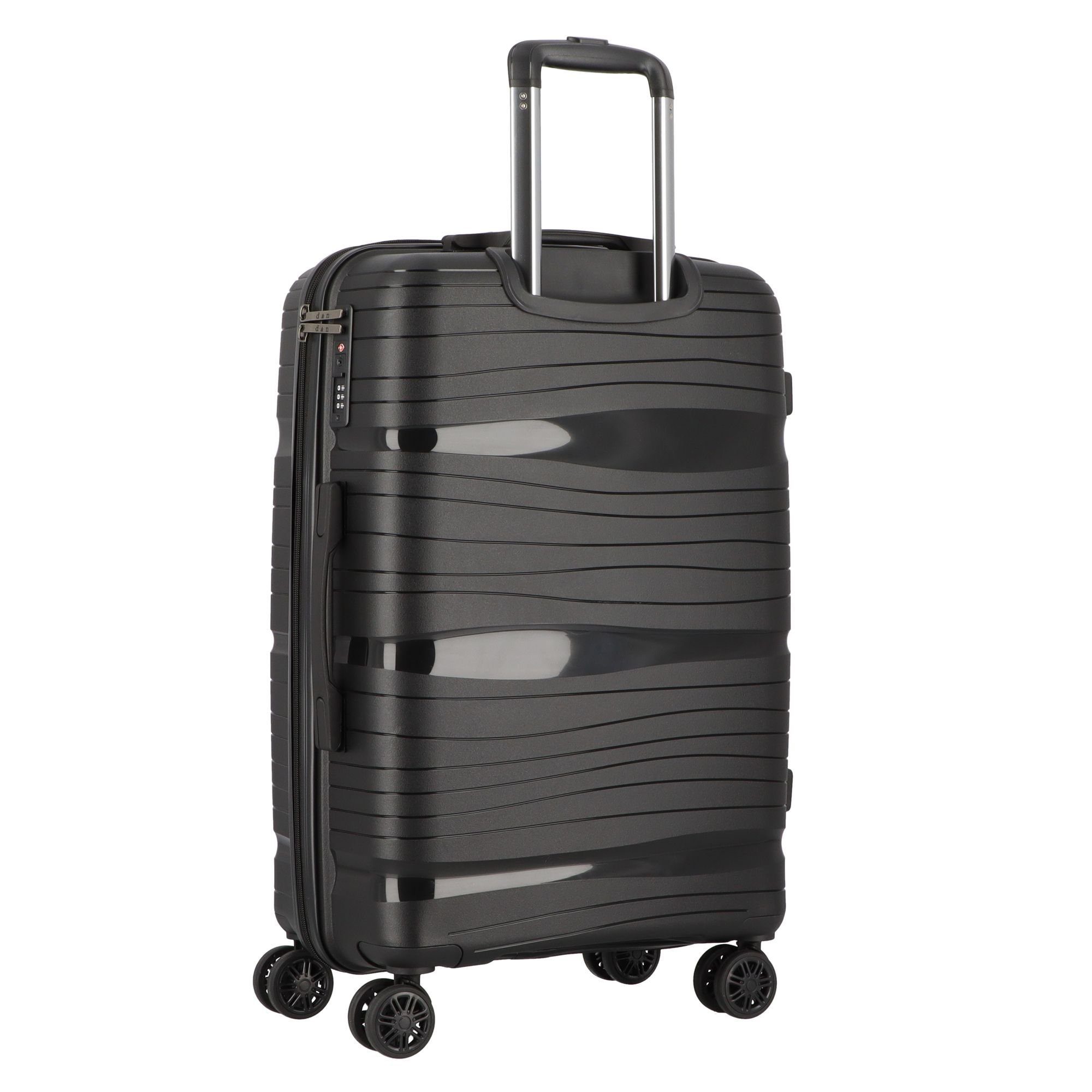 D&N Trolleyset Travel Line 4300, 4 Rollen, (3-teilig, 3 tlg), Polypropylen