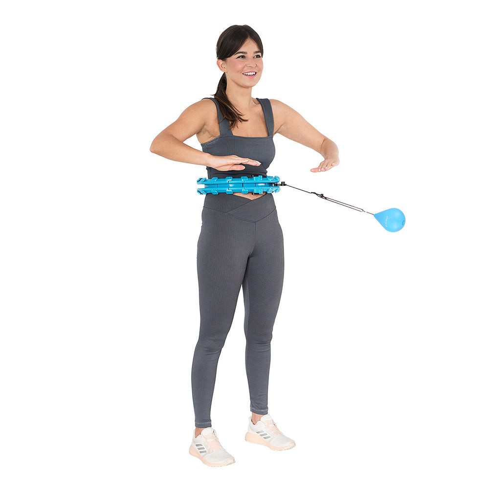 HMS Trainingsring Hula-Hoop Reifen Fitnessreifen (1-tlg., Massagepunkten), Anpassbarer Umfang von 48 bis 106,5 cm sorgt für festen Sitz