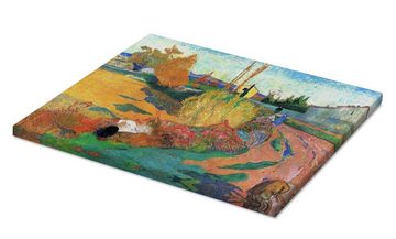 Posterlounge Leinwandbild Paul Gauguin, Landschaft bei Arles, Mediterran Malerei