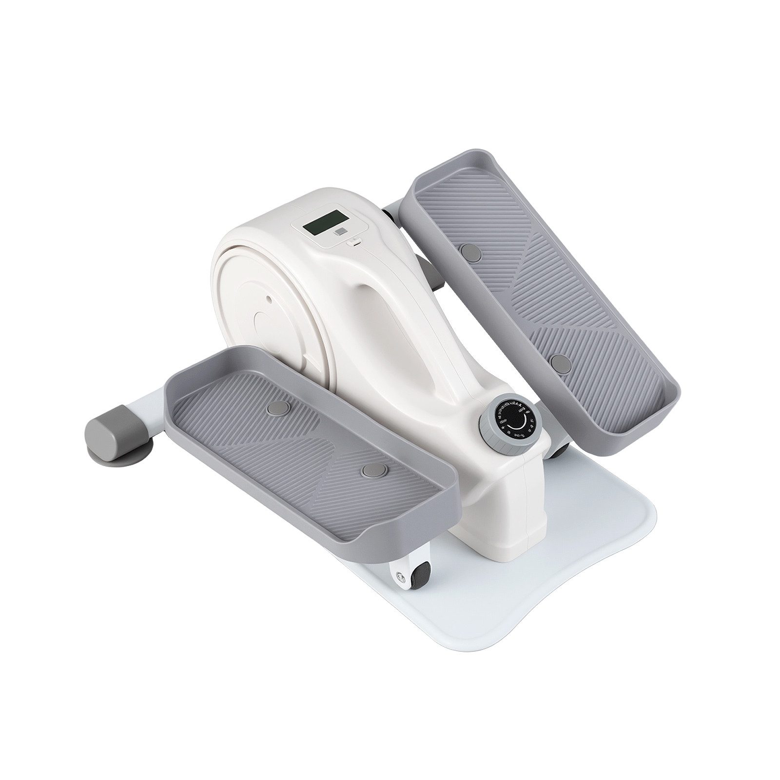 COSTWAY Ellipsentrainer, Elektrischer Crosstrainer mit LCD-Display & Griff