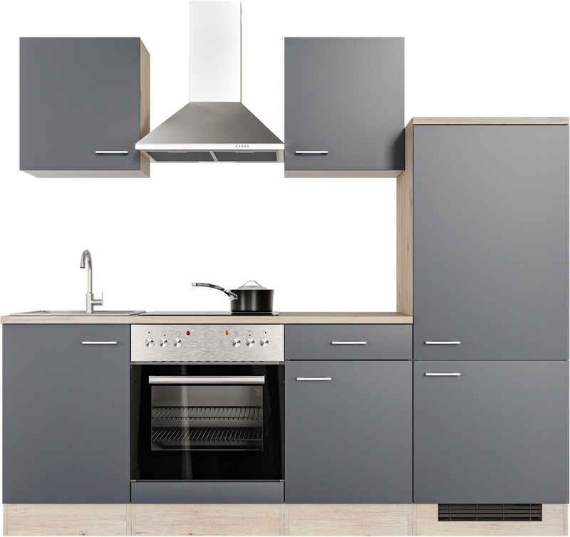 Flex-Well Küche Morena, wahlw. mit E-Geräten, Breite 220 cm, viele Farbvarianten erhältlich
