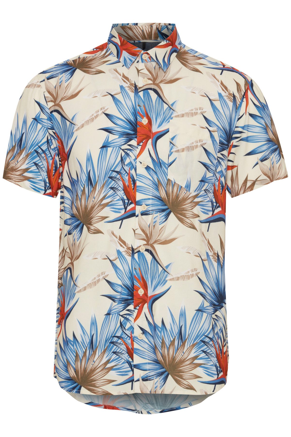 Blend Kurzarmhemd Florales Kurzarm Freizeit Oberteilfür BLEND - Shirt - H-5122