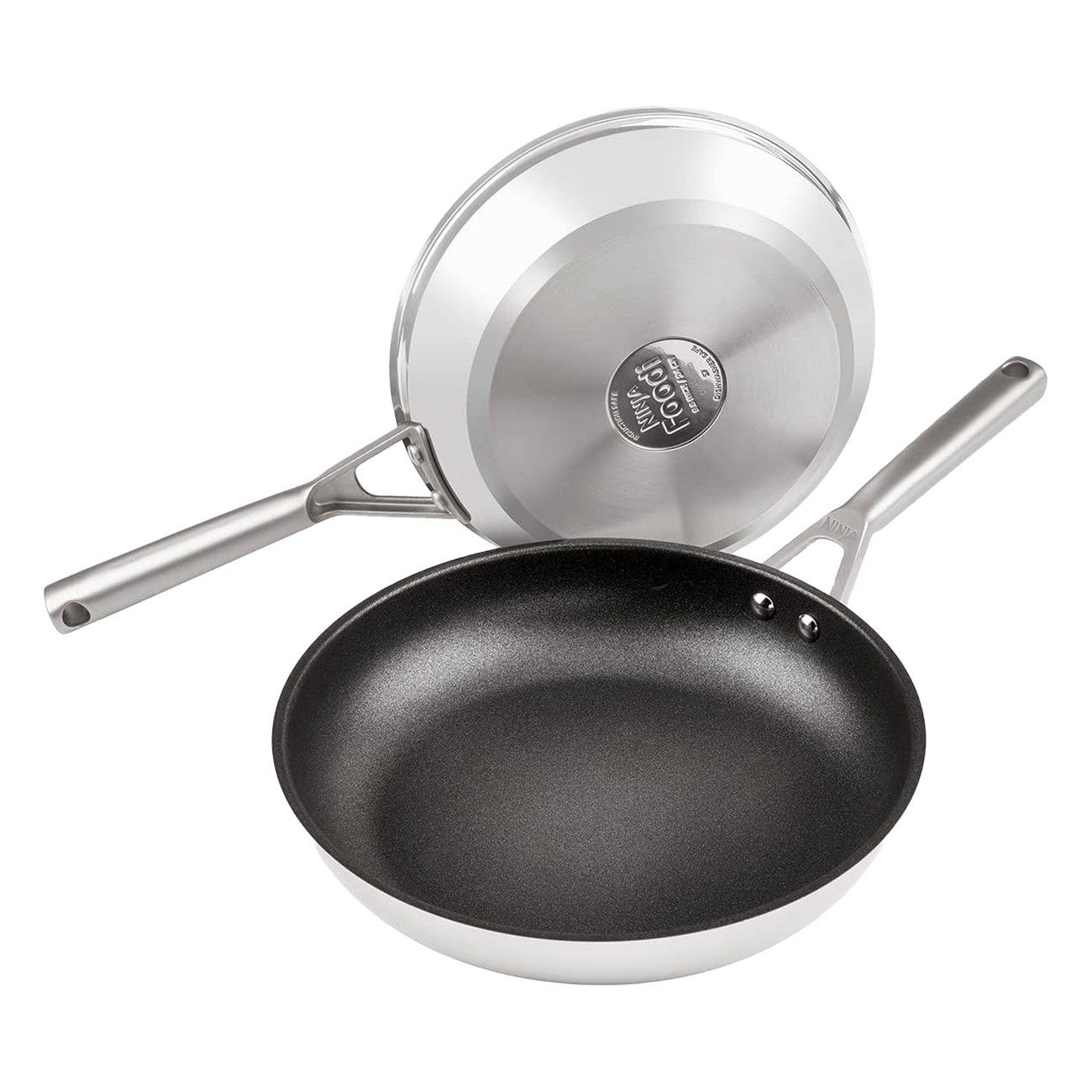 NINJA Bratpfanne C62000EU Foodi ZEROSTICK Bratpfannenset, Edelstahl