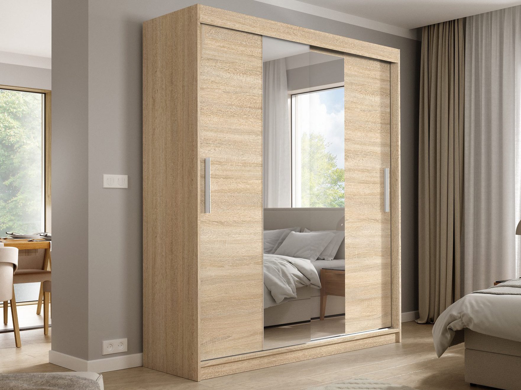 Beautysofa Kleiderschrank KATRINA Breite: 180 cm günstig online kaufen