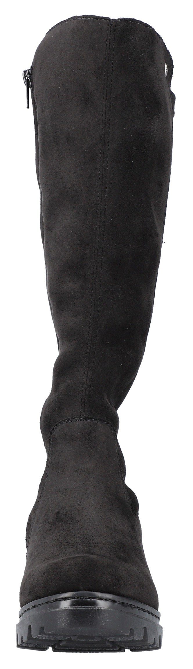 Rieker Winterstiefel, Langschaftstiefel, Blockabsatz, mit Stretch. € 79,95