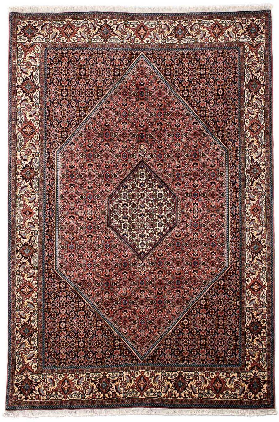 Orientteppich Perser - Bidjar x cm - mm, mit Einzelstück braun, morgenland, Wohnzimmer, Zertifikat 15 Handgeknüpft, rechteckig, Höhe: 296 - 201