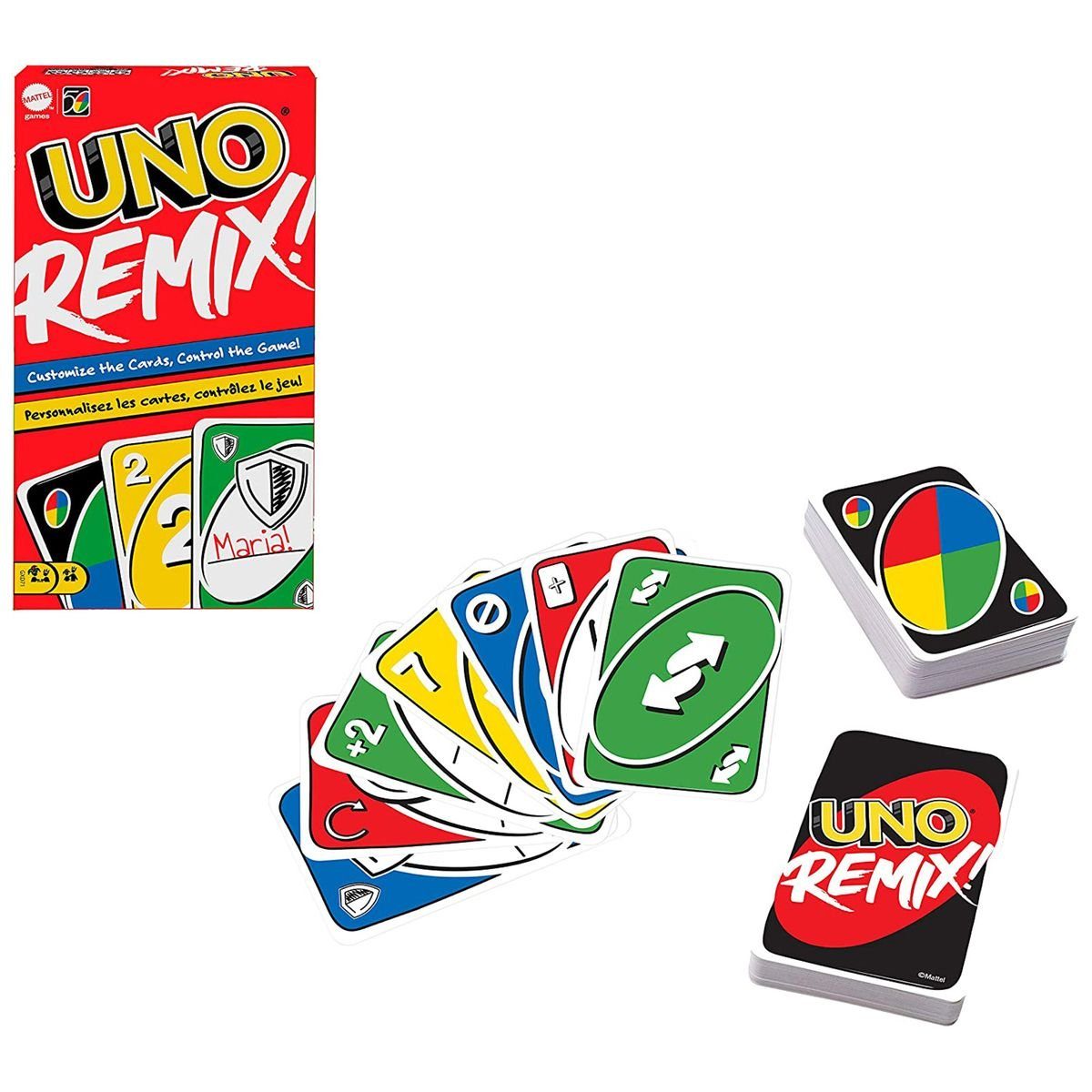 Kartenspiel Mattel Remix, - GXD71 - mit 112 Mattel® UNO Spiel, Karten