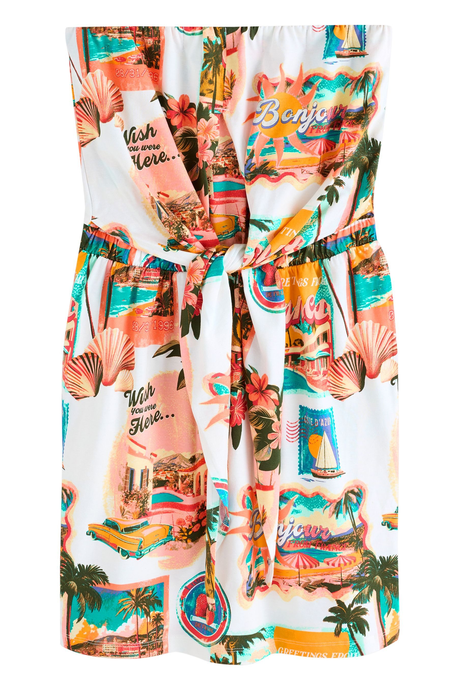 Next Jerseykleid Jersey-Minikleid mit Bandeau und Bindedetail (1-tlg) günstig online kaufen