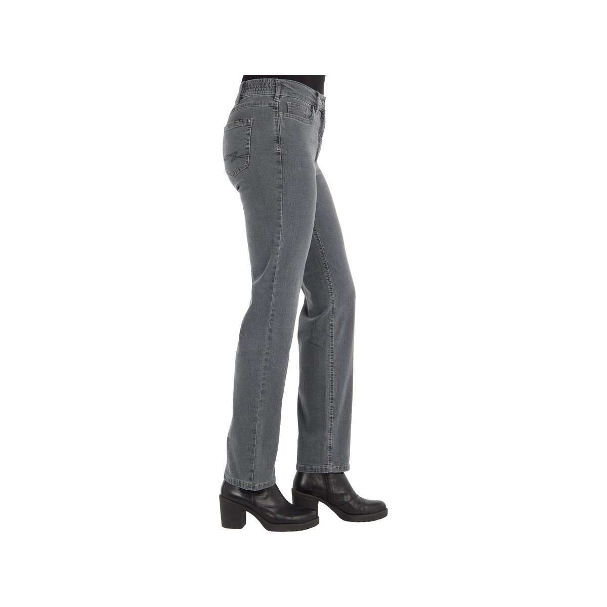 grau 5-Pocket-Jeans dunkelgrau Zerres regular (1-tlg)