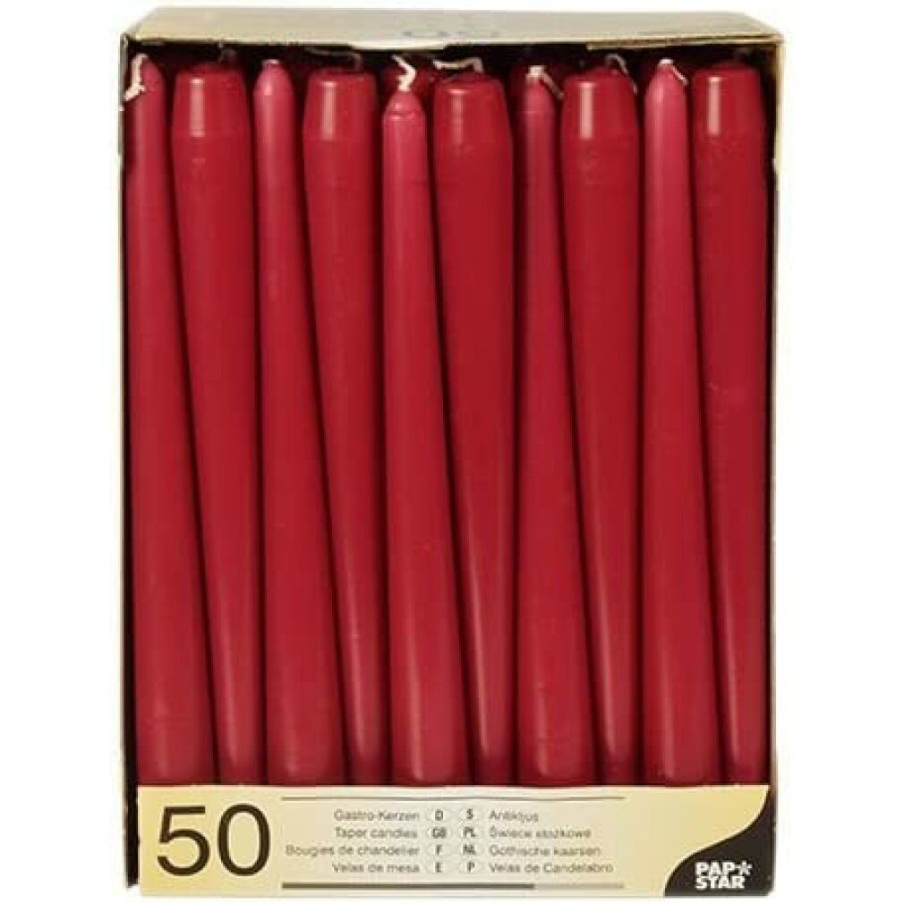 PAPSTAR Duftkerze Pack Of 50 Stick Candles Diameter 2.2 Cm Length 25 Cm Bor günstig online kaufen