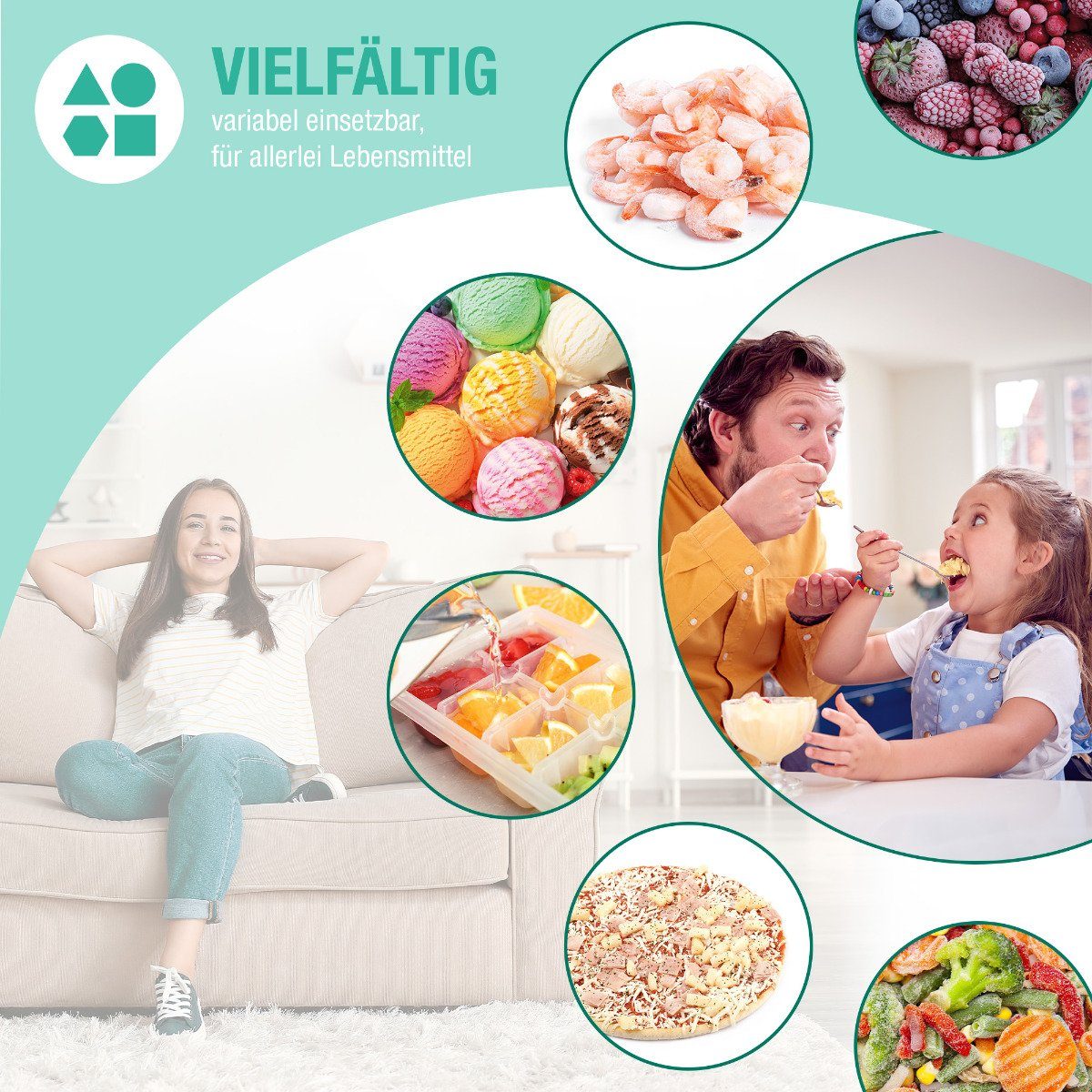 BOMANN Gefrierschrank GB 7236, 63.2 cm hoch, 47 cm breit, Gefrierschrank klein mit 42L Nutzinhalt & wechselbarem Türanschlag