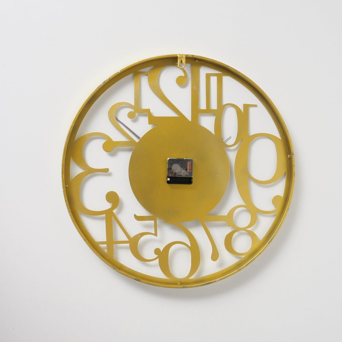 BOLTZE Wanduhr "Numero" aus Metall gold Uhr B50cm, in