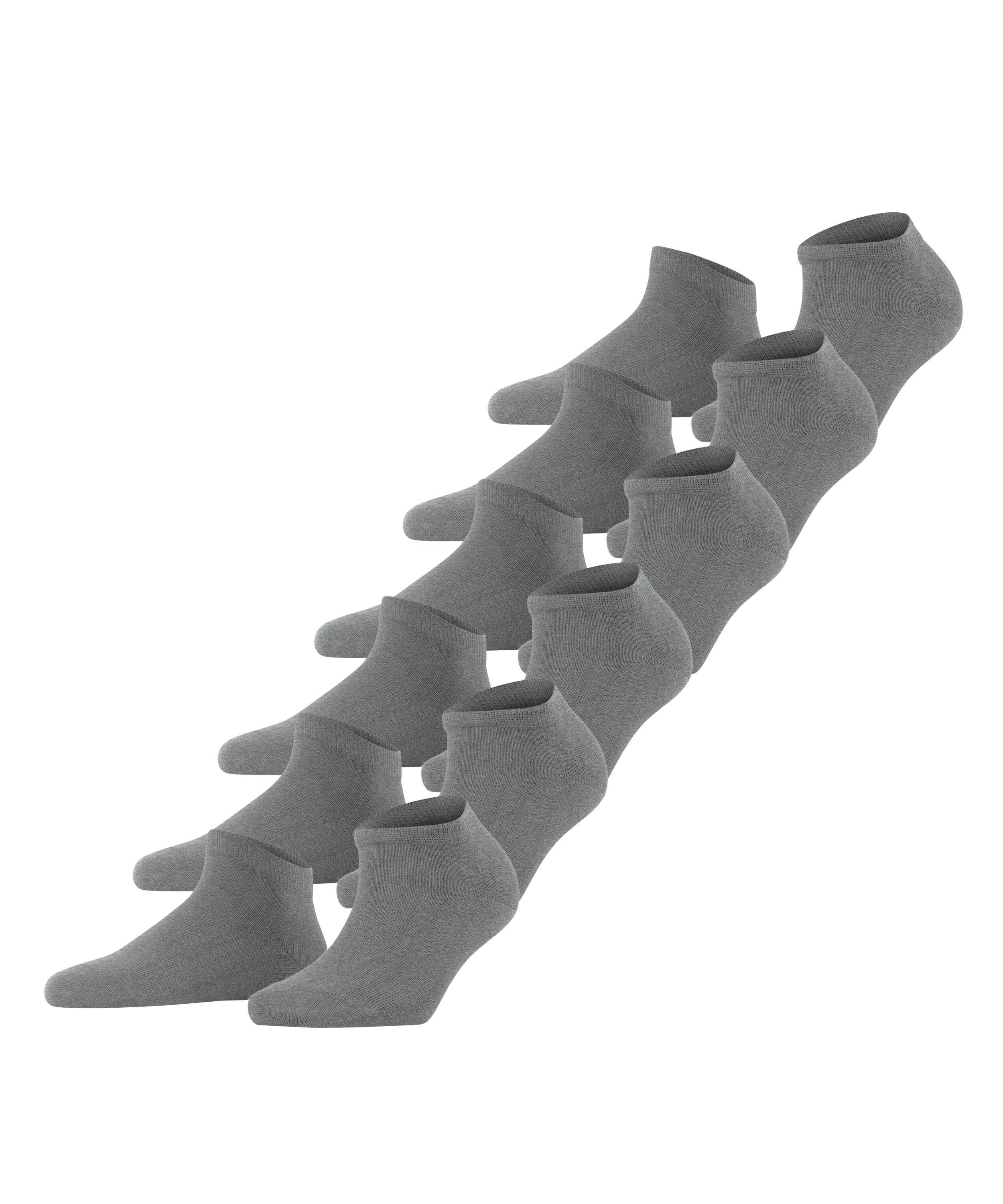 FALKE Sneakersocken Happy Bundle 6-Pack (6-Paar) Set aus 6 Paar Baumwollsneakern light greymel. (3390)