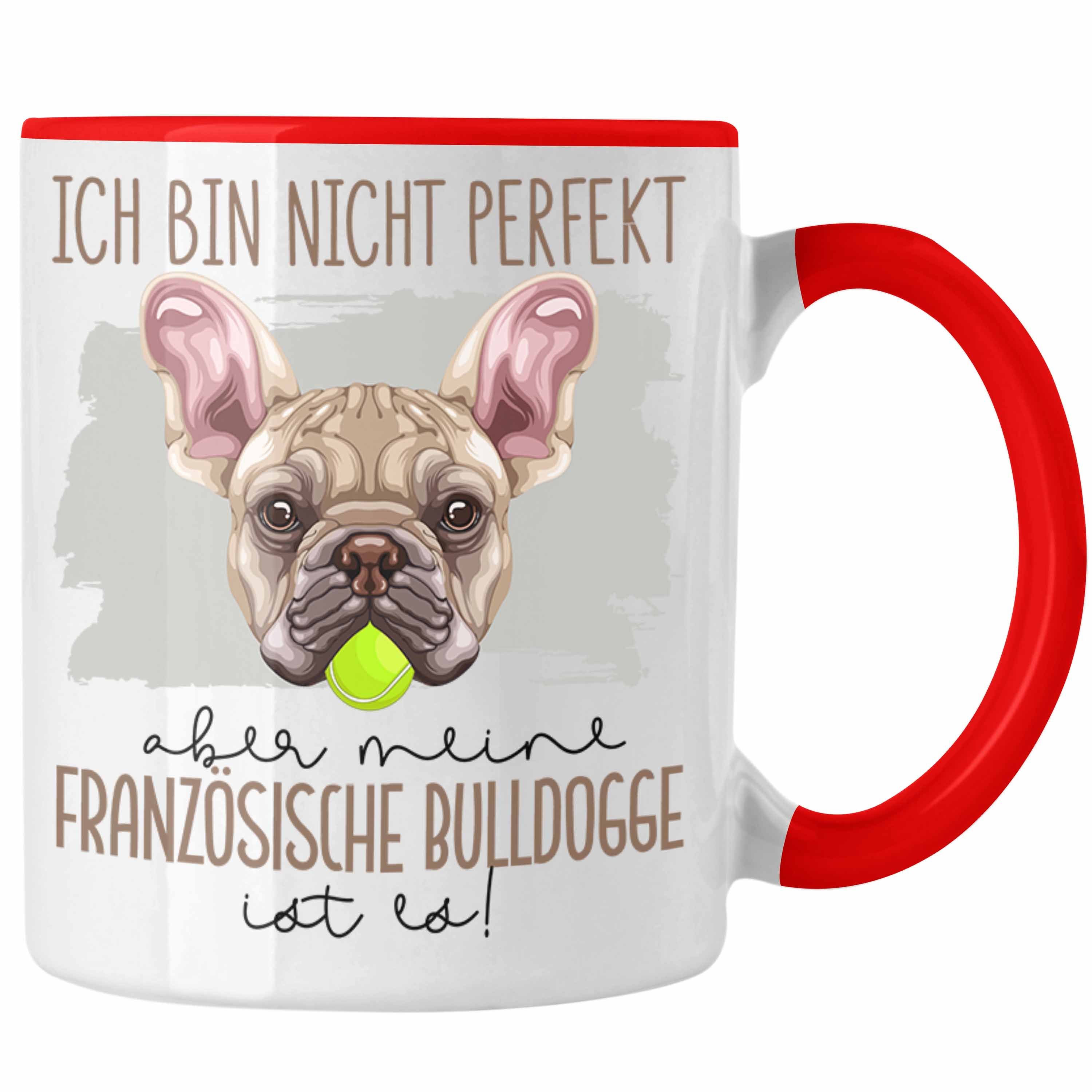 Rot Tasse Geschen Lustiger Tasse Besitzer Trendation Spruch Geschenk Bulldogge Französische