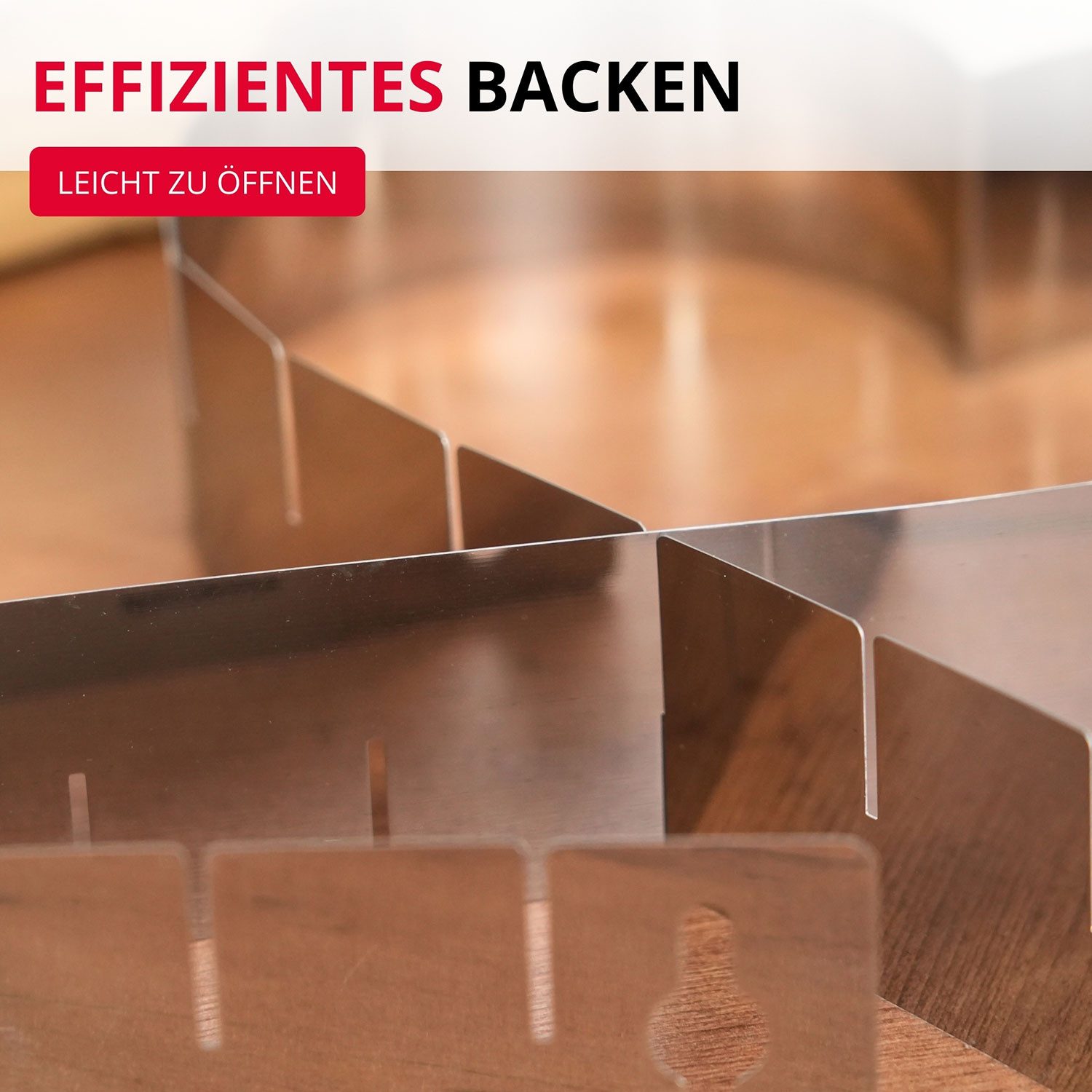 WESTMARK Backform Herzbackform, Variabel verstellbar, Ohne Boden, Rostfreier Edelstahl