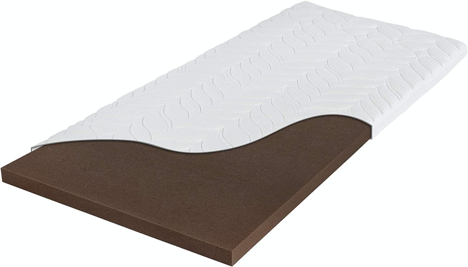Meos, Topper Luxus Gel-Schaum Topper für Matratzen und Boxspringbetten, 8 cm hoch, Gelschaum, 100x200 cm, Made in Germany, Reißverschluss, Atmungsaktives Klimaband