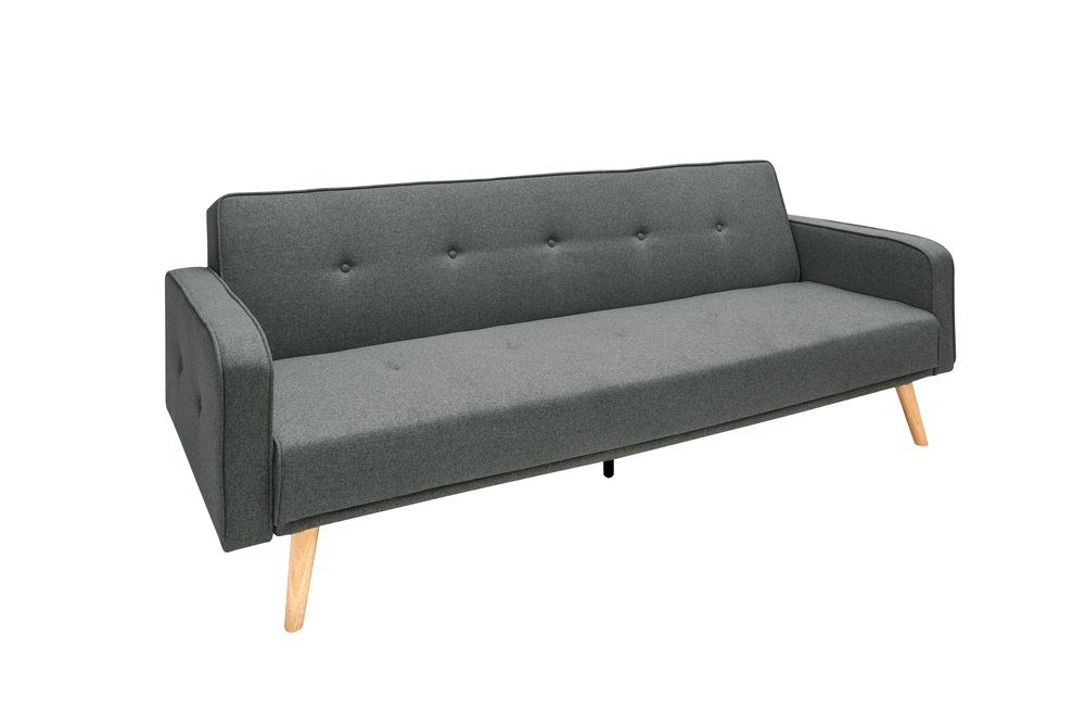 SCANDINAVIA riess-ambiente Schlafsofa 210cm 1 Teile, mit Bettfunktion anthrazit,