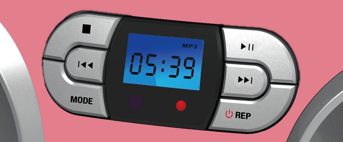 CD-Radiorecorder (FM-Radio) OUTMARK Pink Baio