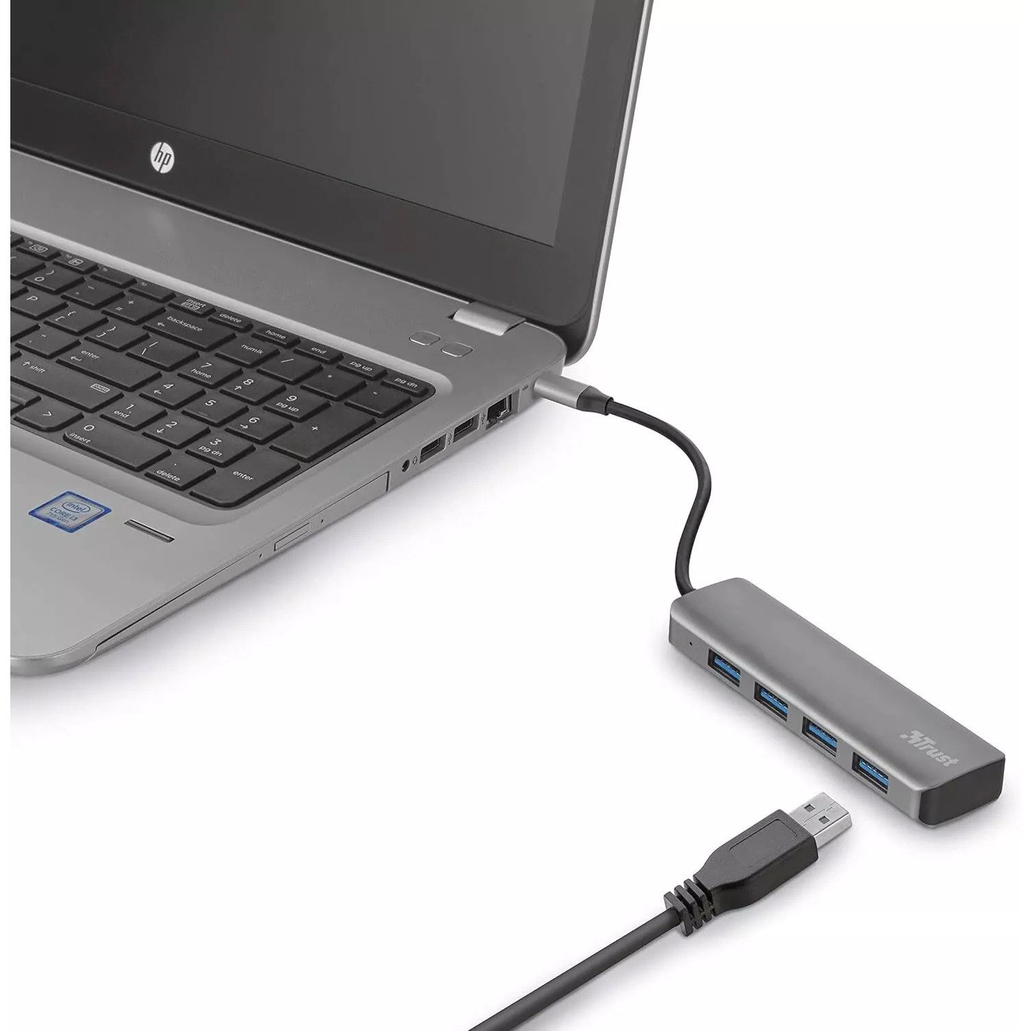 Trust Halyx Mini USB-C Hub 3.2 4 Port USB-A [2ERPACK] Adapter USB zu USB-A, 10 cm, SB Adapter Kompakt Verteiler