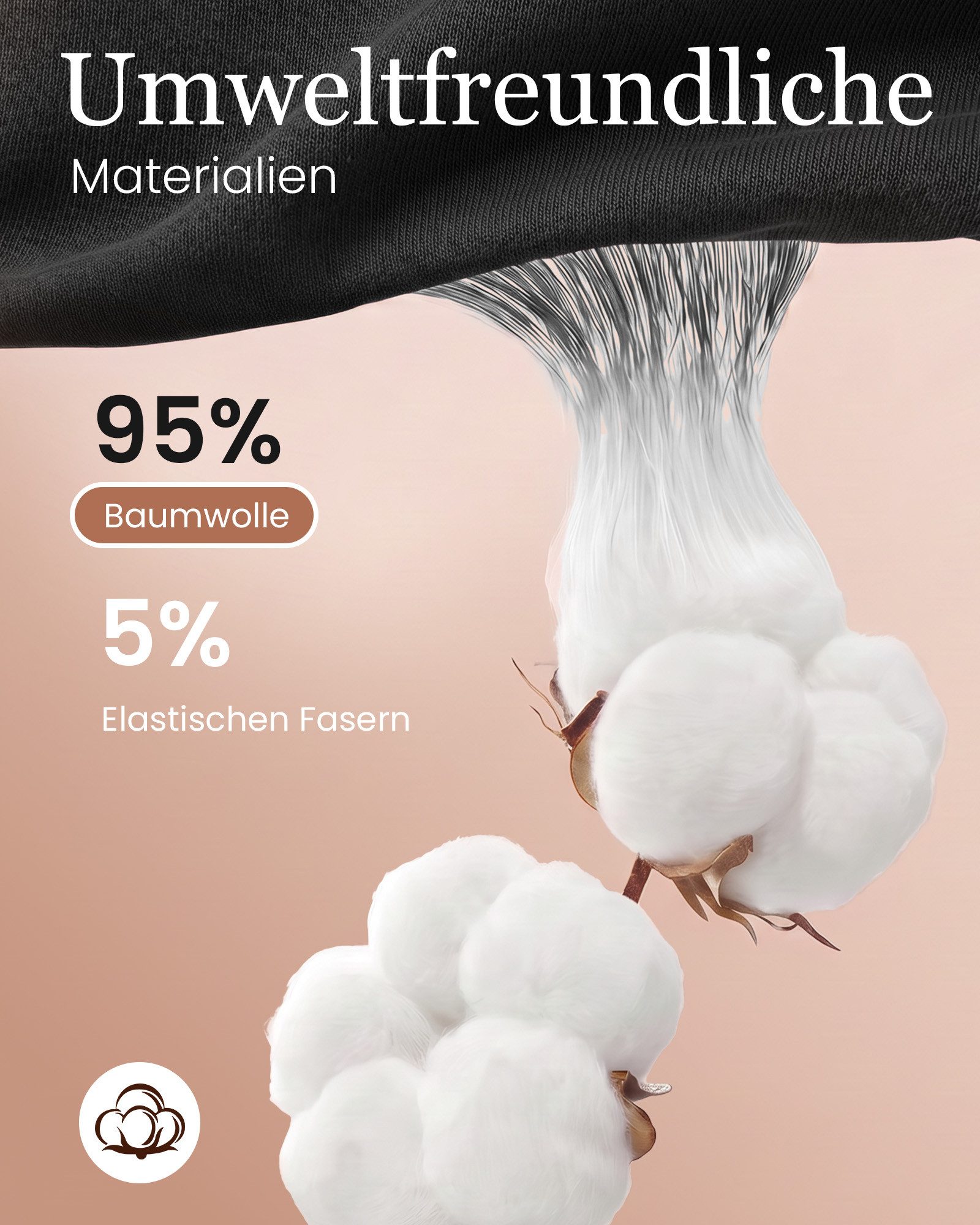 TANSTC Taillenslip Unterhosen Damen Baumwolle Slip (Packung, 5er-Pack) atmungsaktiv, hautfreundlich, elastisch, formbeständig – Bild 5 von 5