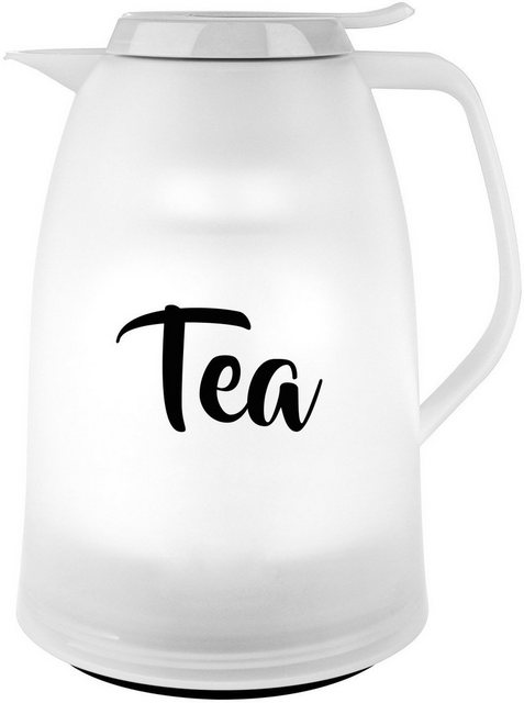 Emsa Isolierkanne “Mambo”, 1 l, schönes Design mit “Tea” Schriftzug, Made in Germany