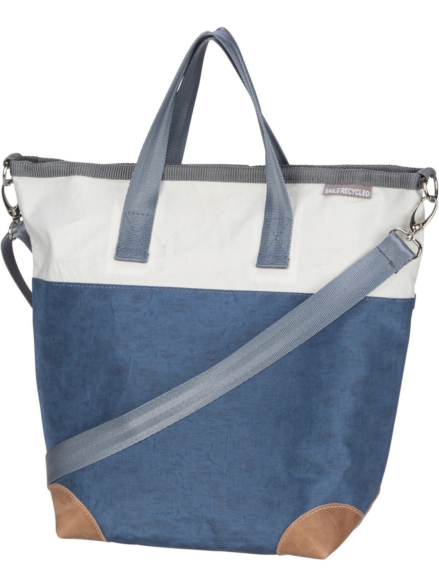 Shopper mit 360Grad Blau/Weiß Deern Handtasche Mini, grauer Zahl