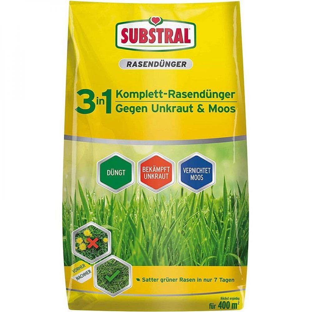Substral Gartenbau-Substrat Substral Komplett-Rasendünger 3in1 14kg günstig online kaufen