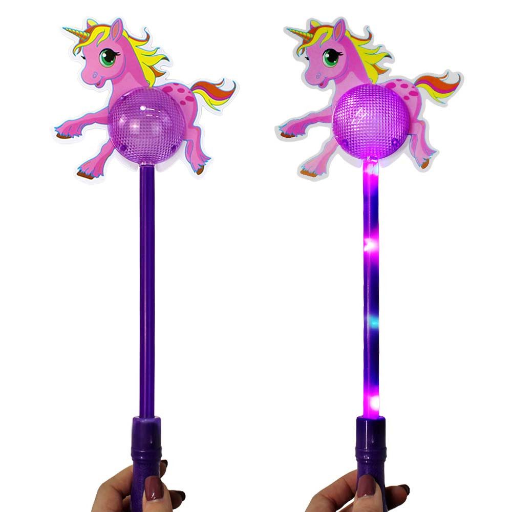 B&G INTERNATIONAL Zauberstab Leuchtstab Einhorn für Kinder - ca. 38 cm, (1-tlg)